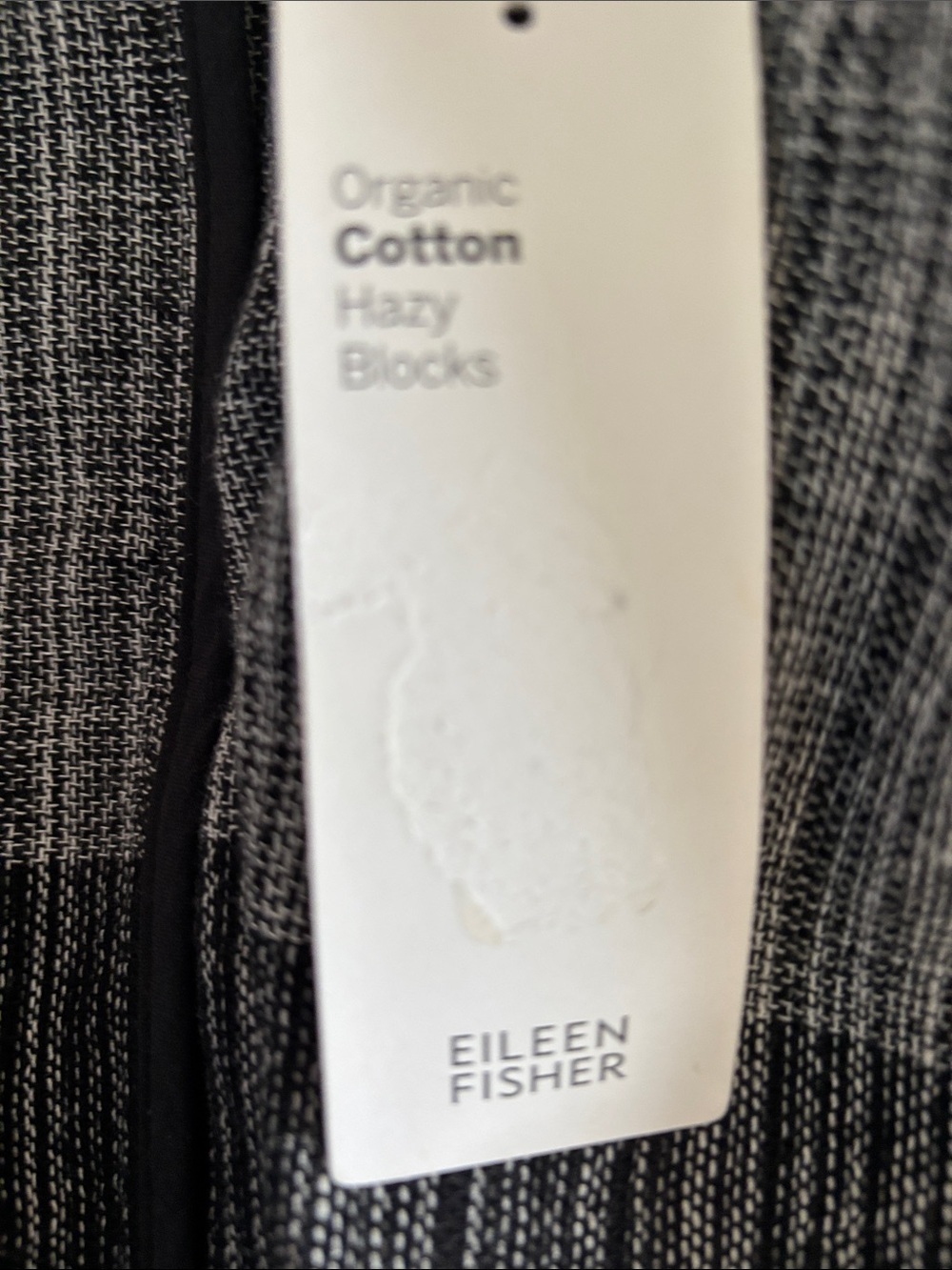 Eileen Fisher Black and Gray Open Front Textured long cardigan duster - Picture 3 of 4